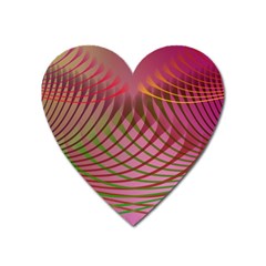 Illustration Pattern Abstract Colorful Shapes Heart Magnet by Ravend