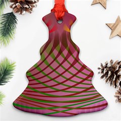 Illustration Pattern Abstract Colorful Shapes Christmas Tree Ornament (two Sides)