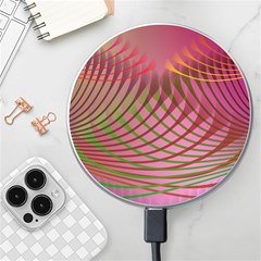 Illustration Pattern Abstract Colorful Shapes Wireless Fast Charger(white) by Ravend