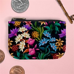 Floral Print  Mini Coin Purse by BellaVistaTshirt02