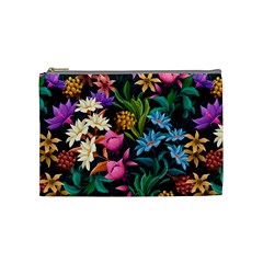 Floral Print  Cosmetic Bag (medium) by BellaVistaTshirt02