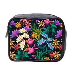 Floral print  Mini Toiletries Bag (Two Sides)