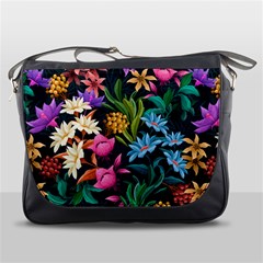 Floral Print  Messenger Bag