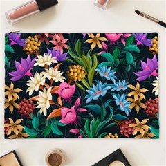 Floral print  Cosmetic Bag (XXL)