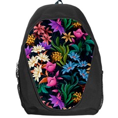 Floral Print  Backpack Bag by BellaVistaTshirt02