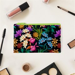 Floral print  Cosmetic Bag (XS)