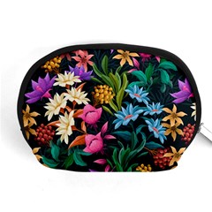 Floral Print  Accessory Pouch (medium)