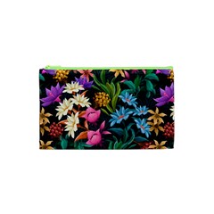 Floral Print  Cosmetic Bag (xs) by BellaVistaTshirt02