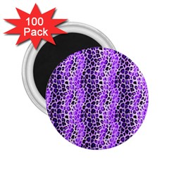 Purple Leopard  2 25  Magnets (100 Pack)  by DinkovaArt