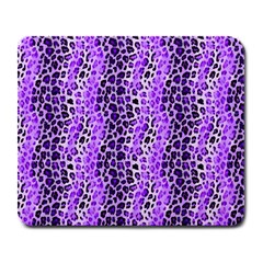 Purple Leopard  Large Mousepad by DinkovaArt