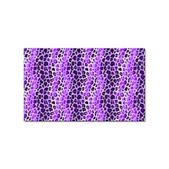 Purple Leopard  Sticker (rectangular) by DinkovaArt