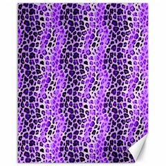 Purple Leopard  Canvas 16  X 20  by DinkovaArt