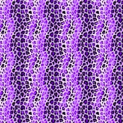 Purple Leopard  Play Mat (square) by DinkovaArt