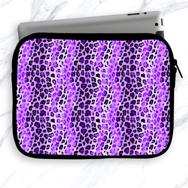 Purple Leopard  Apple iPad 2/3/4 Zipper Cases