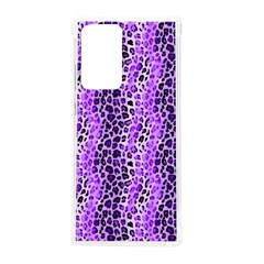 Purple Leopard  Samsung Galaxy Note 20 Ultra Tpu Uv Case by DinkovaArt