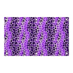 Purple Leopard  Banner And Sign 5  X 3  by DinkovaArt