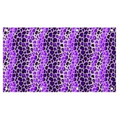 Purple Leopard  Banner And Sign 7  X 4  by DinkovaArt