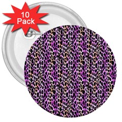 Leopard 3  Buttons (10 Pack)  by DinkovaArt