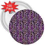 Leopard 3  Buttons (100 pack)  Front