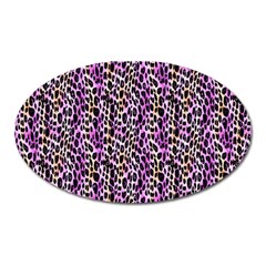 Leopard Oval Magnet by DinkovaArt