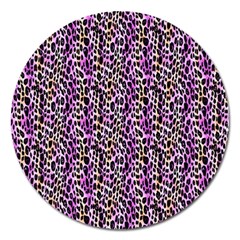 Leopard Magnet 5  (round) by DinkovaArt