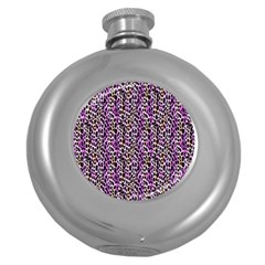 Leopard Round Hip Flask (5 Oz) by DinkovaArt