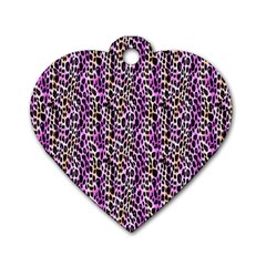 Leopard Dog Tag Heart (two Sides) by DinkovaArt