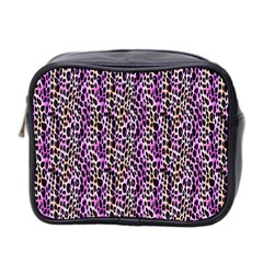 Leopard Mini Toiletries Bag (two Sides) by DinkovaArt