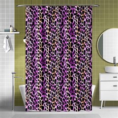 Leopard Shower Curtain 48  X 72  (small)  by DinkovaArt