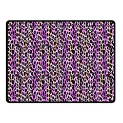 Leopard Fleece Blanket (small) by DinkovaArt