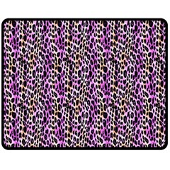 Leopard Fleece Blanket (medium) by DinkovaArt