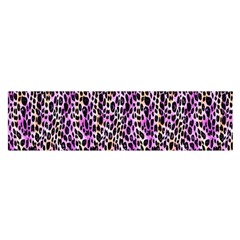 Leopard Oblong Satin Scarf (16  X 60 ) by DinkovaArt