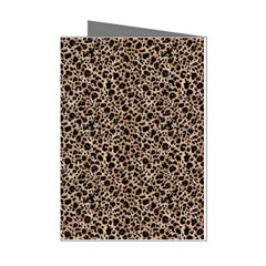 Purple Leopard 05 Mini Greeting Cards (pkg Of 8) by DinkovaArt