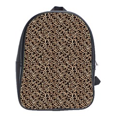 Purple Leopard 05 School Bag (large) by DinkovaArt