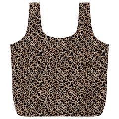 Purple Leopard 05 Full Print Recycle Bag (xl) by DinkovaArt