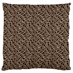 Purple Leopard 05 Standard Premium Plush Fleece Cushion Case (one Side)