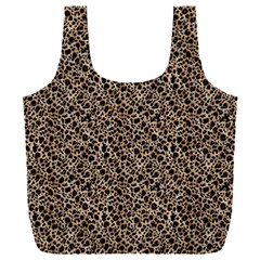 Purple Leopard 05 Full Print Recycle Bag (xxxl) by DinkovaArt