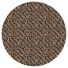 Purple Leopard 05 Round Trivet by DinkovaArt