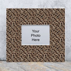 Purple Leopard 05 White Wall Photo Frame 5  X 7  by DinkovaArt