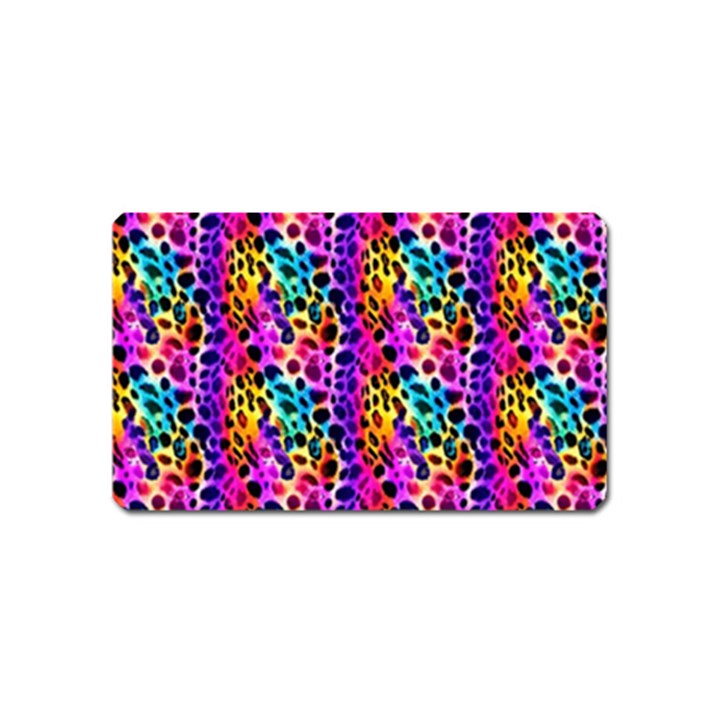 Rainbow Leopard Magnet (Name Card)