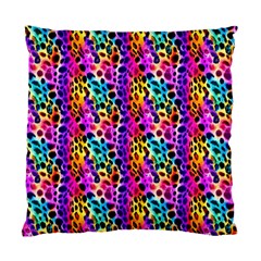 Rainbow Leopard Standard Cushion Case (two Sides) by DinkovaArt