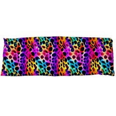 Rainbow Leopard Body Pillow Case (dakimakura) by DinkovaArt