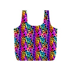 Rainbow Leopard Full Print Recycle Bag (s) by DinkovaArt