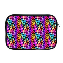 Rainbow Leopard Apple Macbook Pro 17  Zipper Case by DinkovaArt