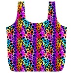 Rainbow Leopard Full Print Recycle Bag (XXL) Front