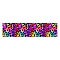 Rainbow Leopard Banner And Sign 4  X 1  by DinkovaArt