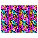 Rainbow Leopard Premium Plush Fleece Blanket (Extra Small) 40 x30  Blanket Front