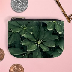 Leaves Closeup Background Photo1 Mini Coin Purse by dflcprintsclothing