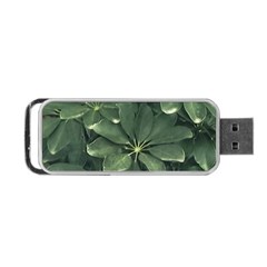 Leaves Closeup Background Photo1 Portable Usb Flash (one Side)