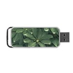 Leaves Closeup Background Photo1 Portable USB Flash (One Side) Front